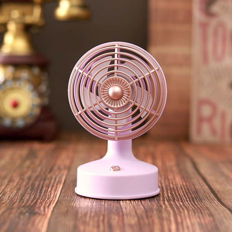 Unisex nan compact portable USB rechargeable mini desk fan with adjustable tilt Kalsten
