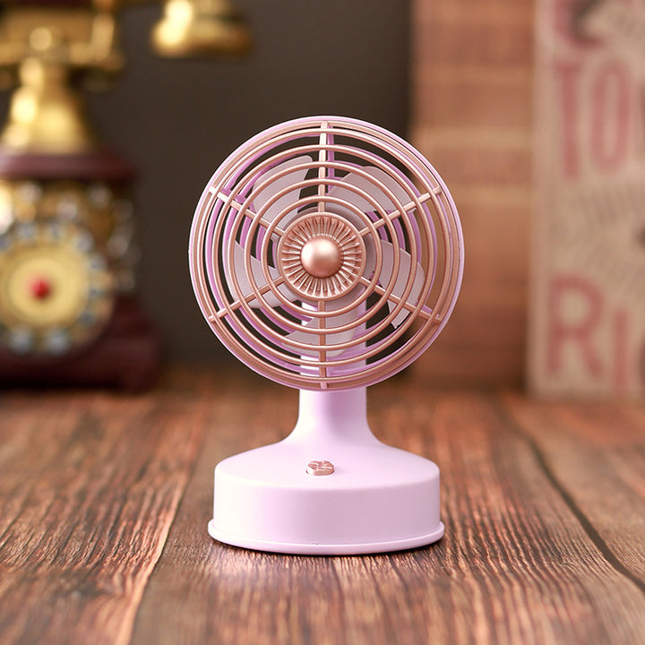 Unisex nan compact portable USB rechargeable mini desk fan with adjustable tilt Kalsten