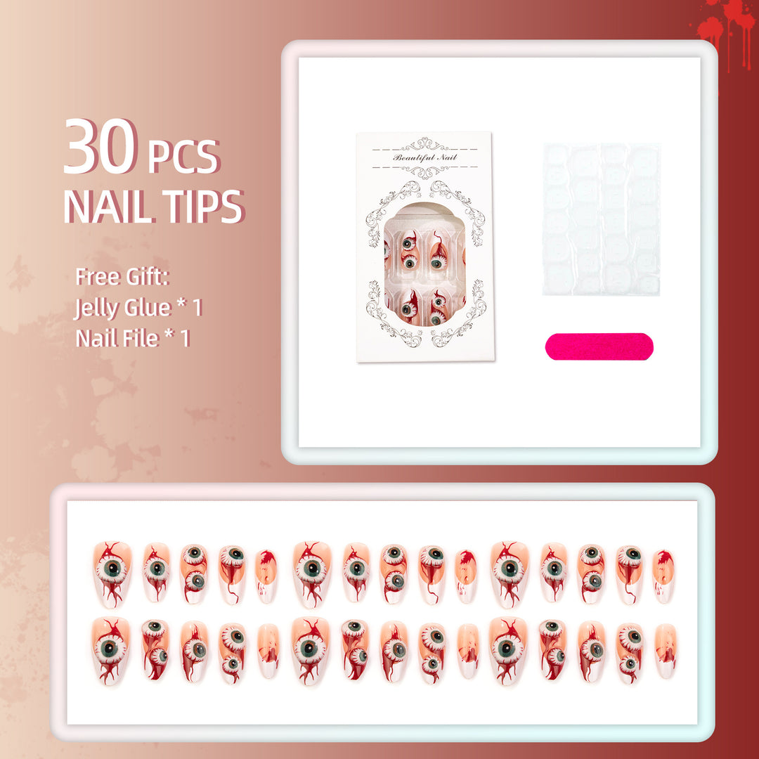 Halloween-Themed Horror Effect Press-On Nail Set