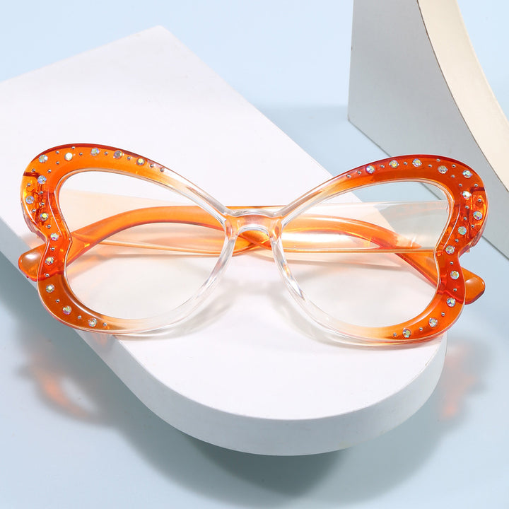 Women's playful heart-shaped sunglasses with glitter accents Kalsten