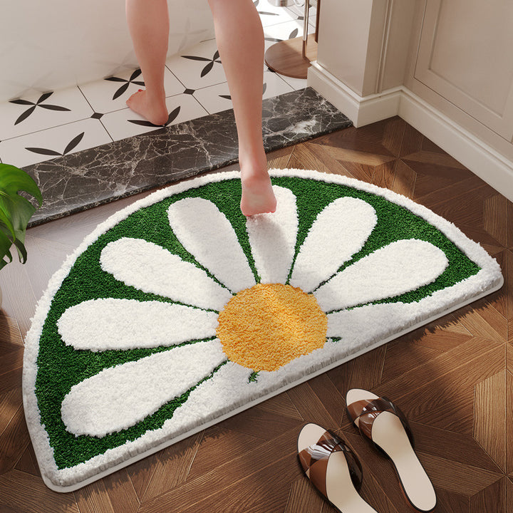 Floral Patterned Bathroom Mat Kalsten