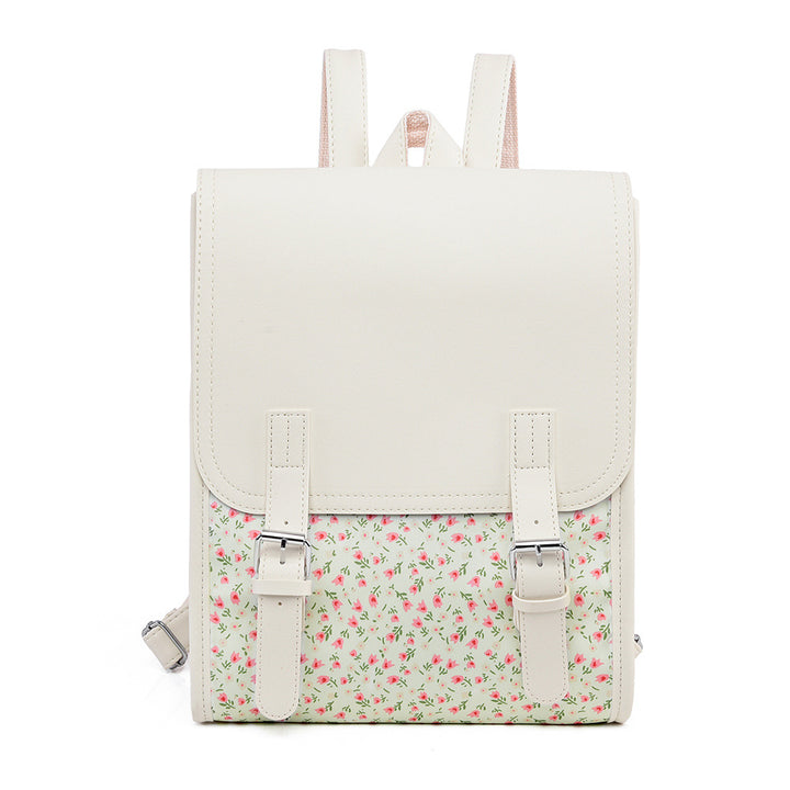Floral Print Structured Backpack Kalsten