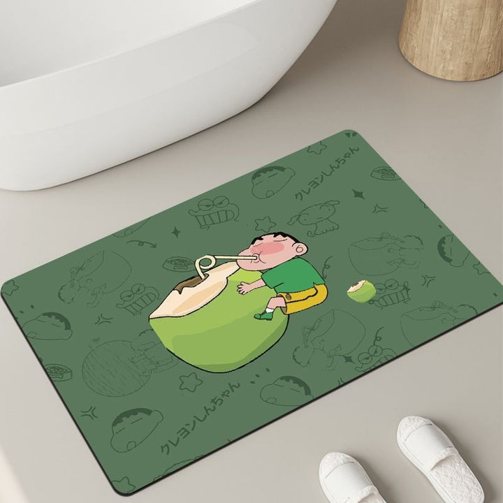 Playful Cartoon Bath Mat Kalsten