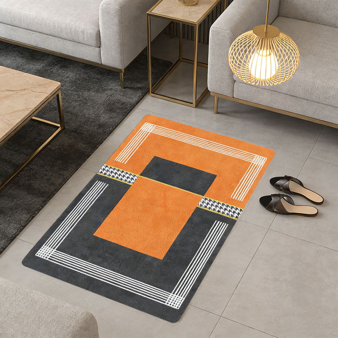 Decorative Geometric Pattern Area Mat Kalsten