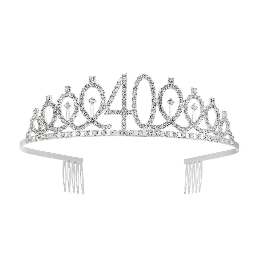 Ladies Glittering Crown with Swarovski Stones Kalsten
