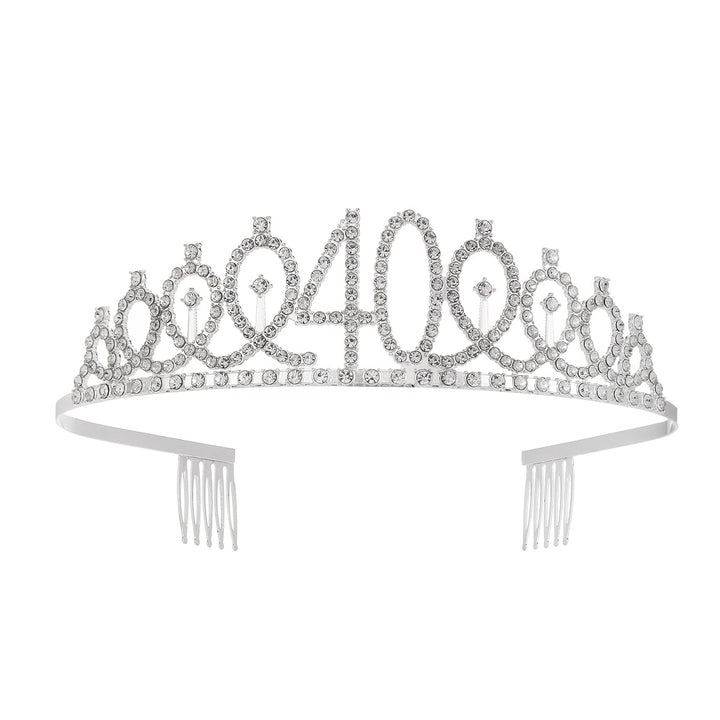 Ladies Glittering Crown with Swarovski Stones Kalsten