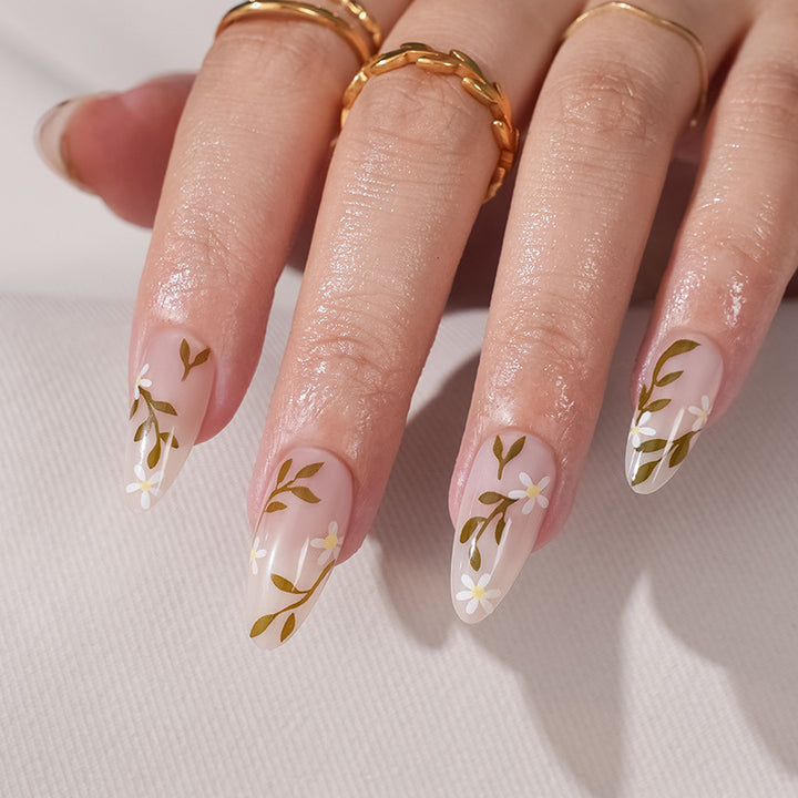 Floral Art Press-On Nail Set