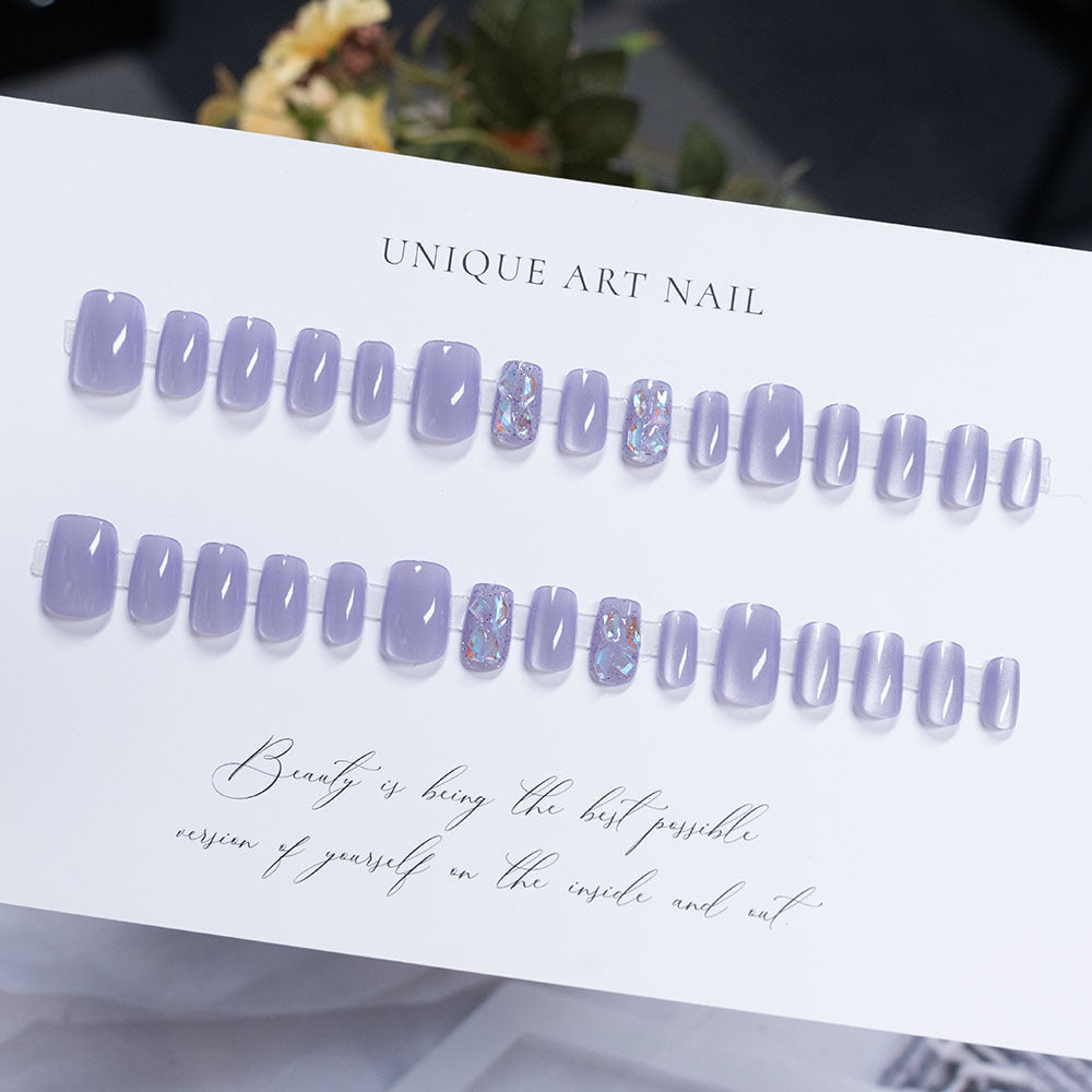 Glamorous Glittered Press-On Nails