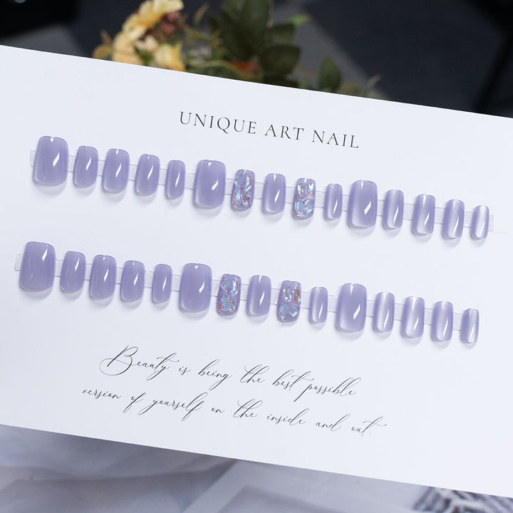 Glamorous Glittered Press-On Nails