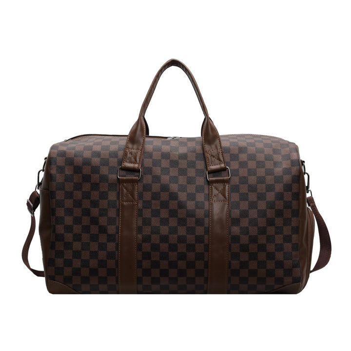 Stylish Checkered Travel Duffel Bag Kalsten