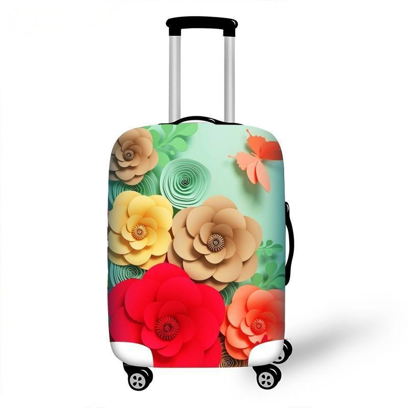 Women's hardshell travel suitcase with floral design Kalsten