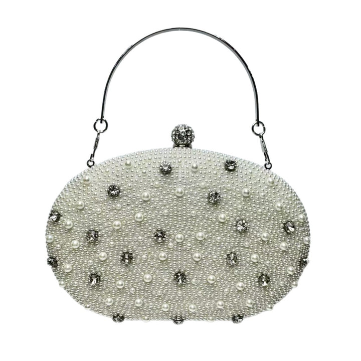 Pearled Decorative Evening Clutch
