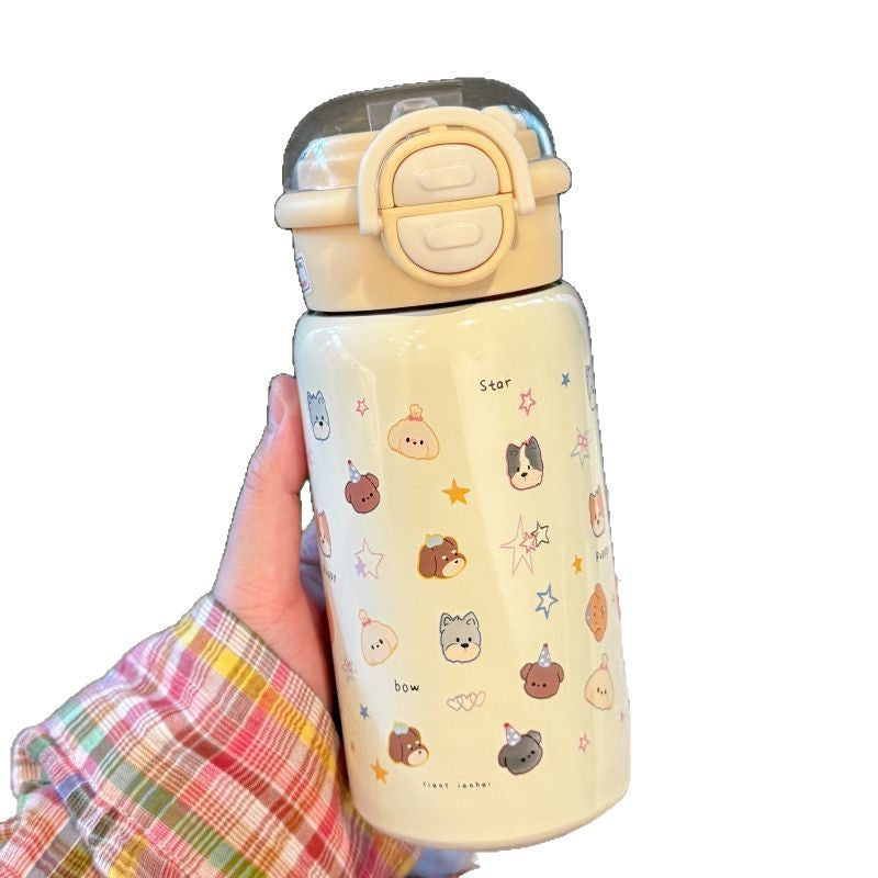 Ladies Funny Drinking Bottle with Animal Motif and Safe Closure System Kalsten