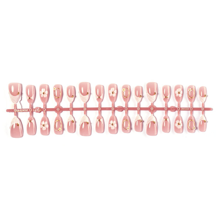 Floral Decorative Press-On Nails Set Kalsten