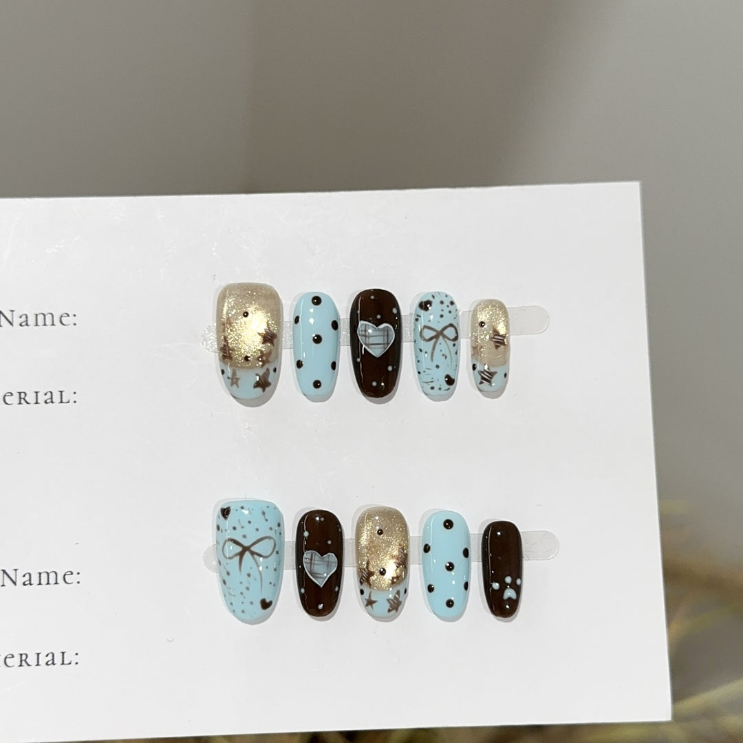 Decorative Themed Press-On Nail Set