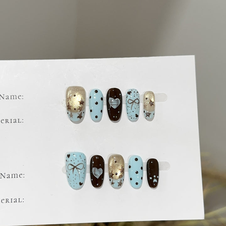 Decorative Themed Press-On Nail Set