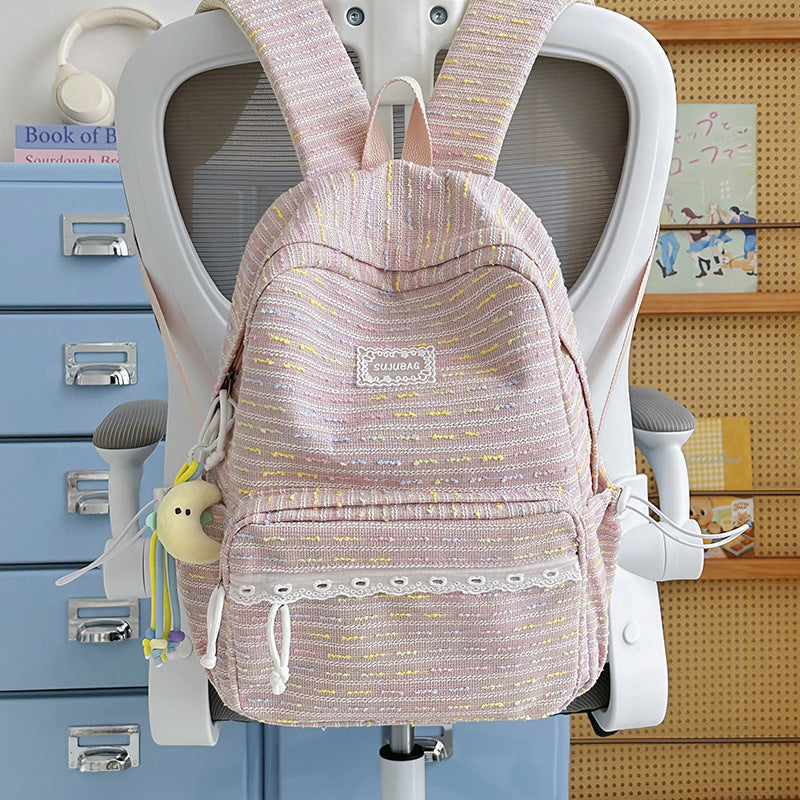 Textured Casual Backpack Kalsten