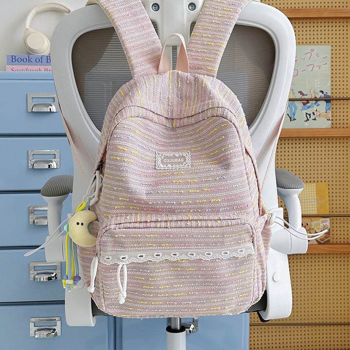 Textured Casual Backpack Kalsten