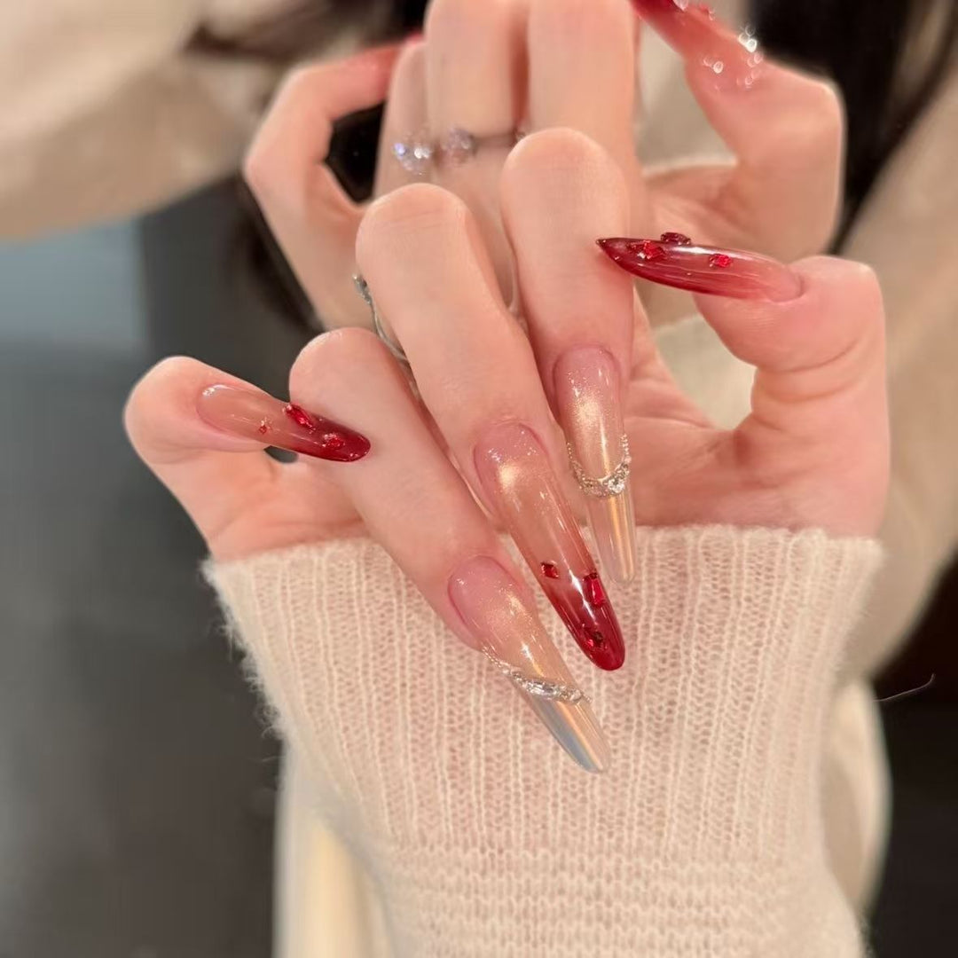 Glamorous Stiletto Nail Enhancements