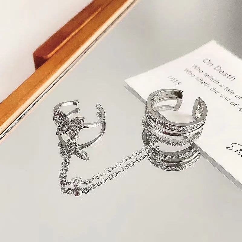 Playful ring set with butterfly elements Kalsten