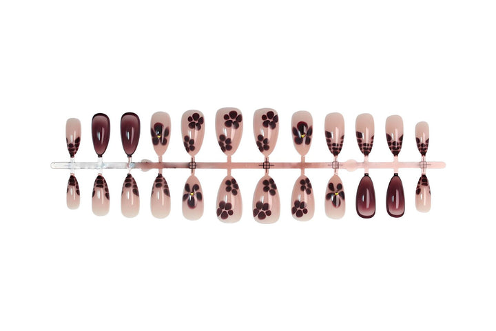 Artificial nail set with floral and elegant design Kalsten