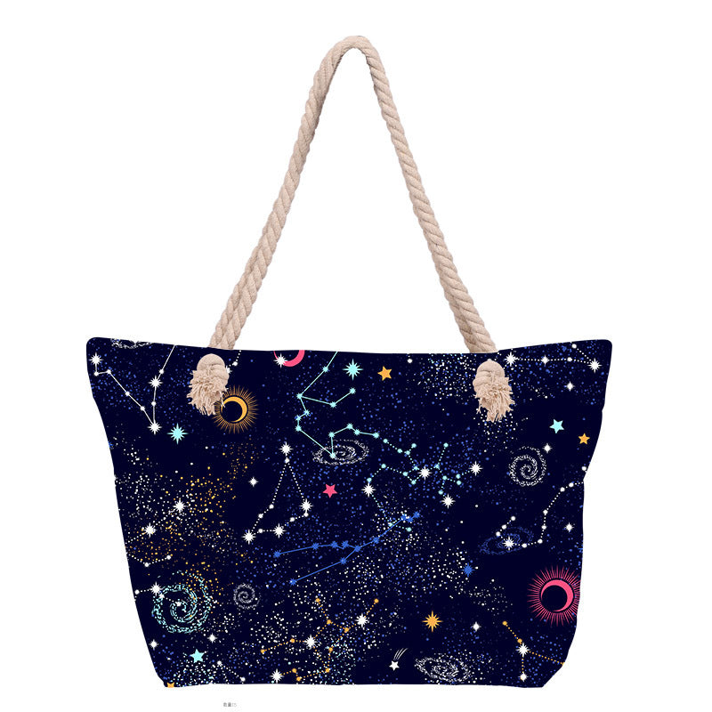 Beach bag with floral pattern Kalsten