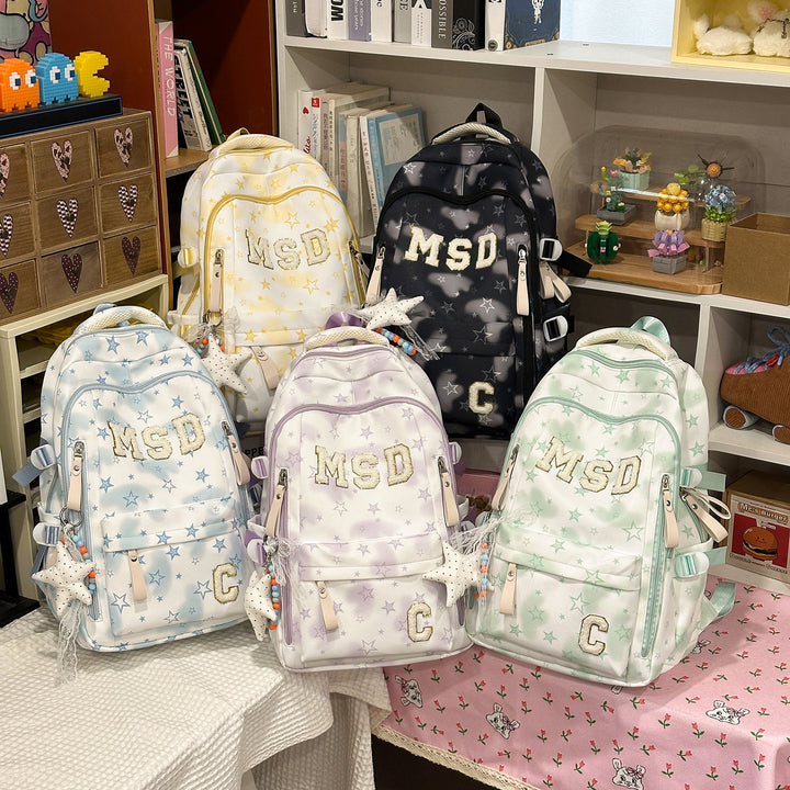 Stylish Graphic Print School Backpack Kalsten