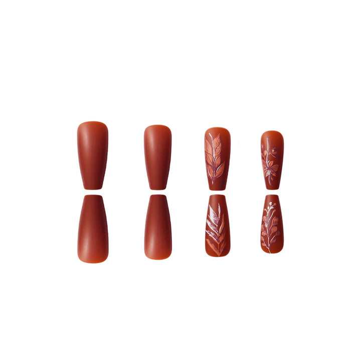 Artistic Nature-Inspired Nail Art Kalsten