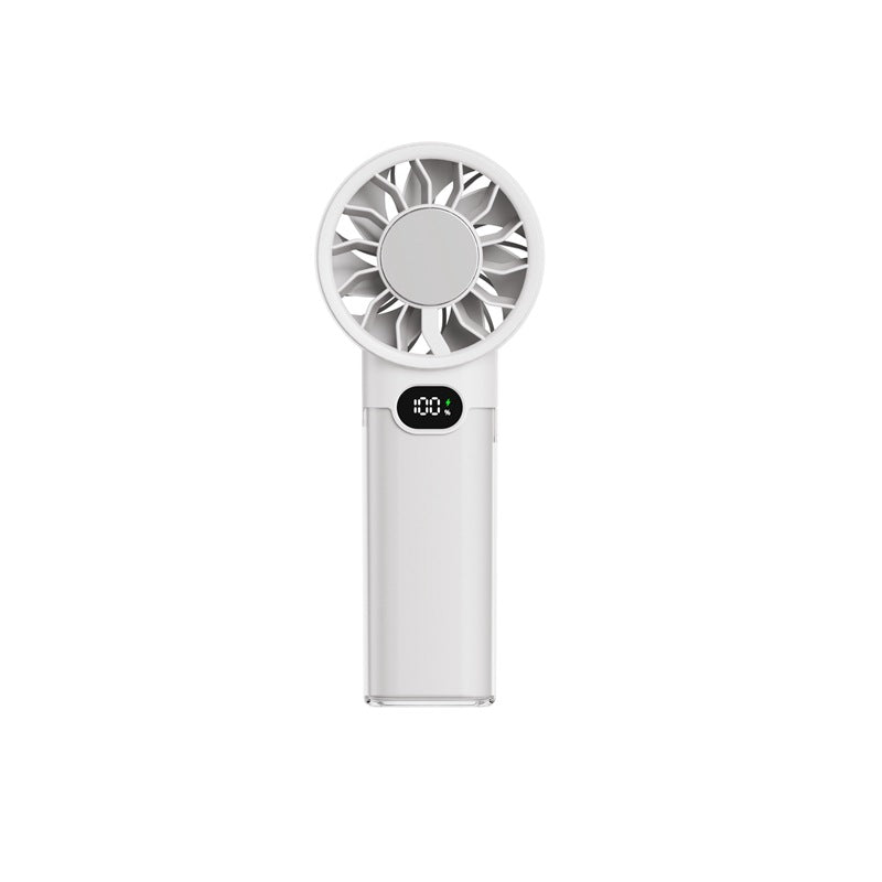 Women portable foil fan with digital display Kalsten