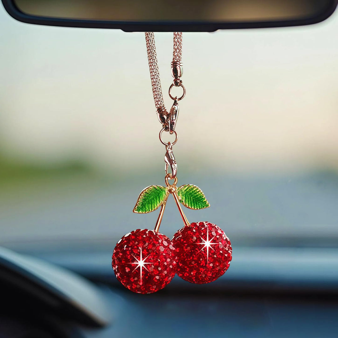 Sparkling Cherry Pendant Necklace Kalsten