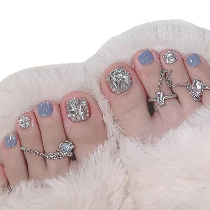 Elegant Crystal Accented Pedicure