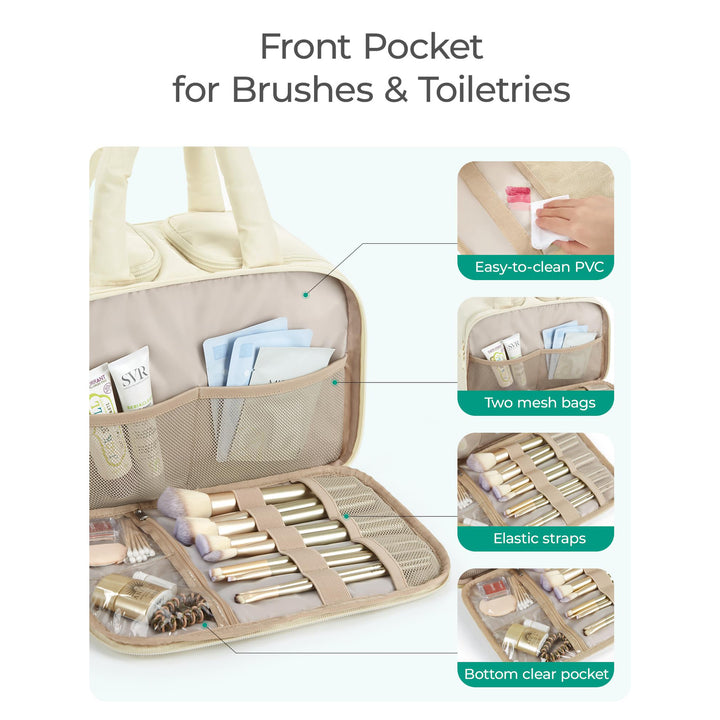 Cosmetic bag with organized compartments Kalsten
