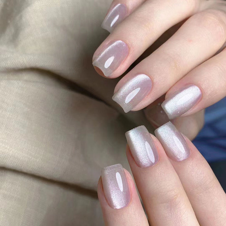 Glossy Short Press-On Nail Set