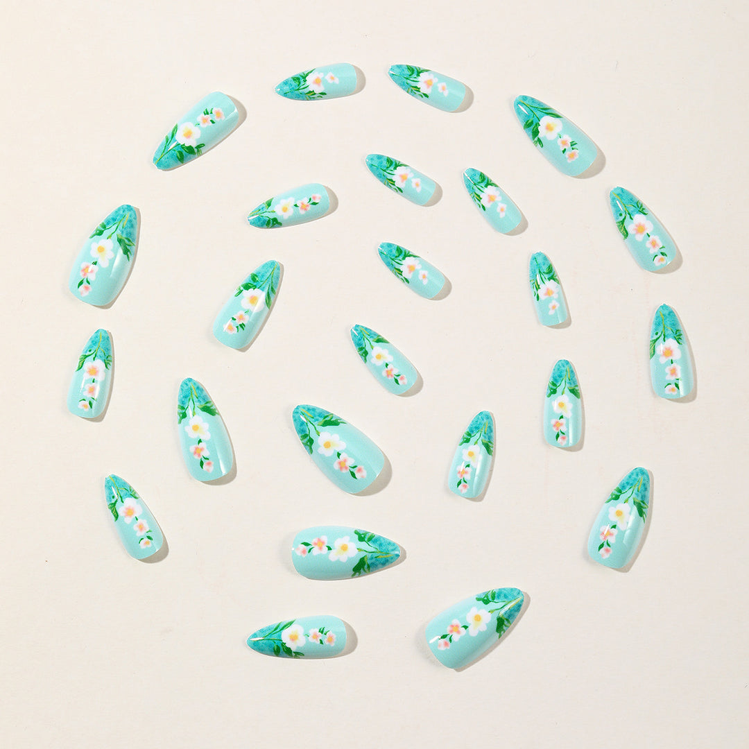 Floral Art Acrylic Nail Extensions Kalsten 1789713288