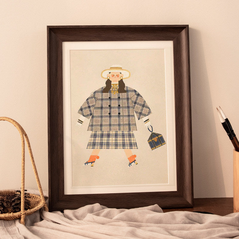 Artistic Framed Fashion Print for Wall Decor