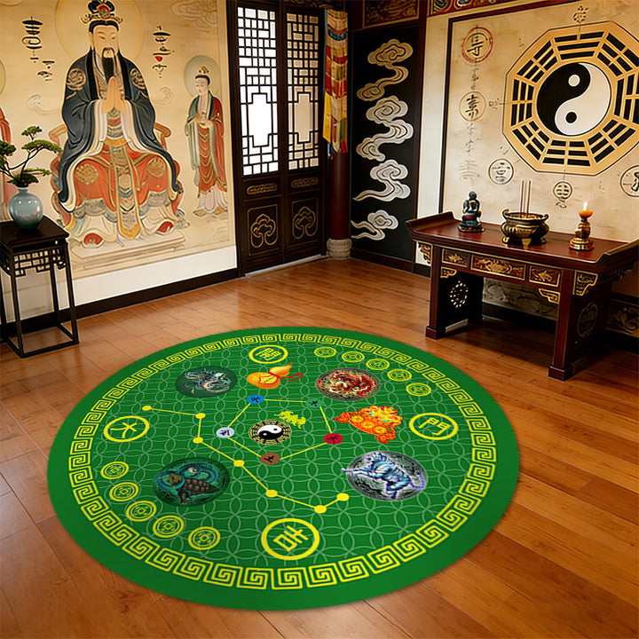 Round Feng Shui Area Rug