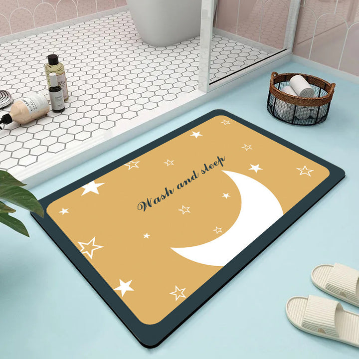 Modern Geometric Pattern Bath Mat