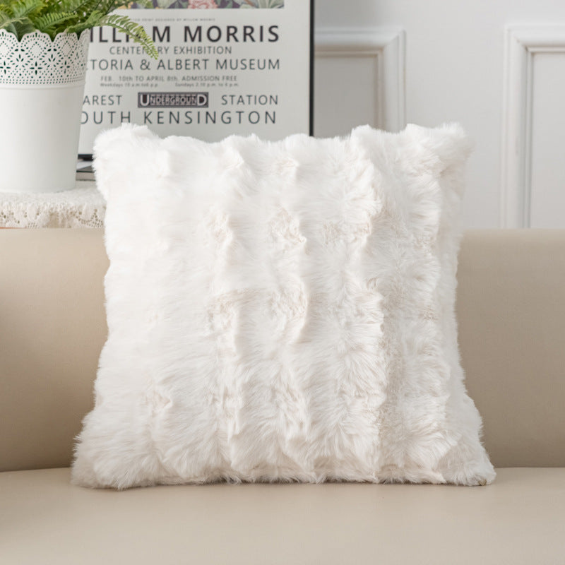 Luxurious Faux Fur Decorative Cushion