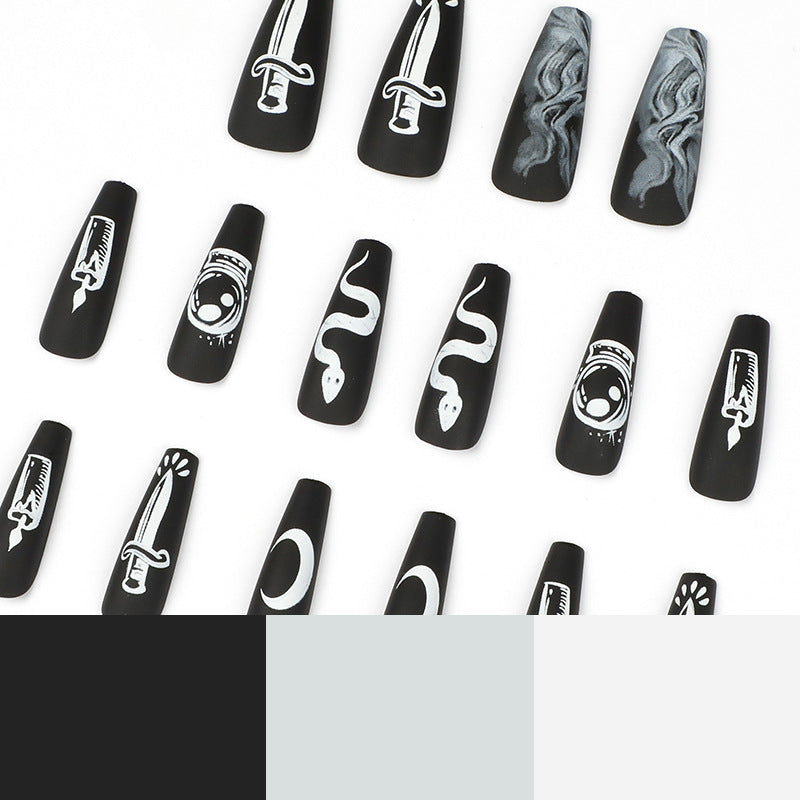 Artful nail art with mystical motifs Kalsten