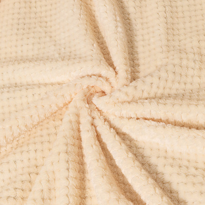 Luxurious Waffle Knit Throw Blanket