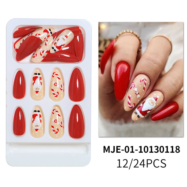 Festive Santa Claus Press-On Nail Set Kalsten