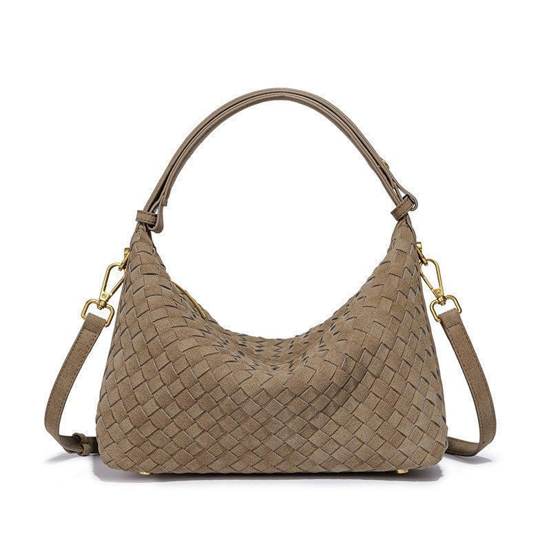 Woven Suede Hobo Bag Kalsten