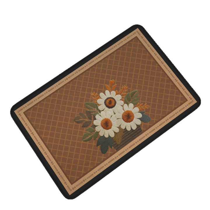 Artistic Floral Design Area Mat Kalsten