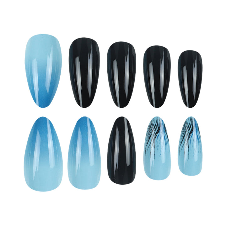 Artistic Ombré Stiletto Press-On Nails Kalsten