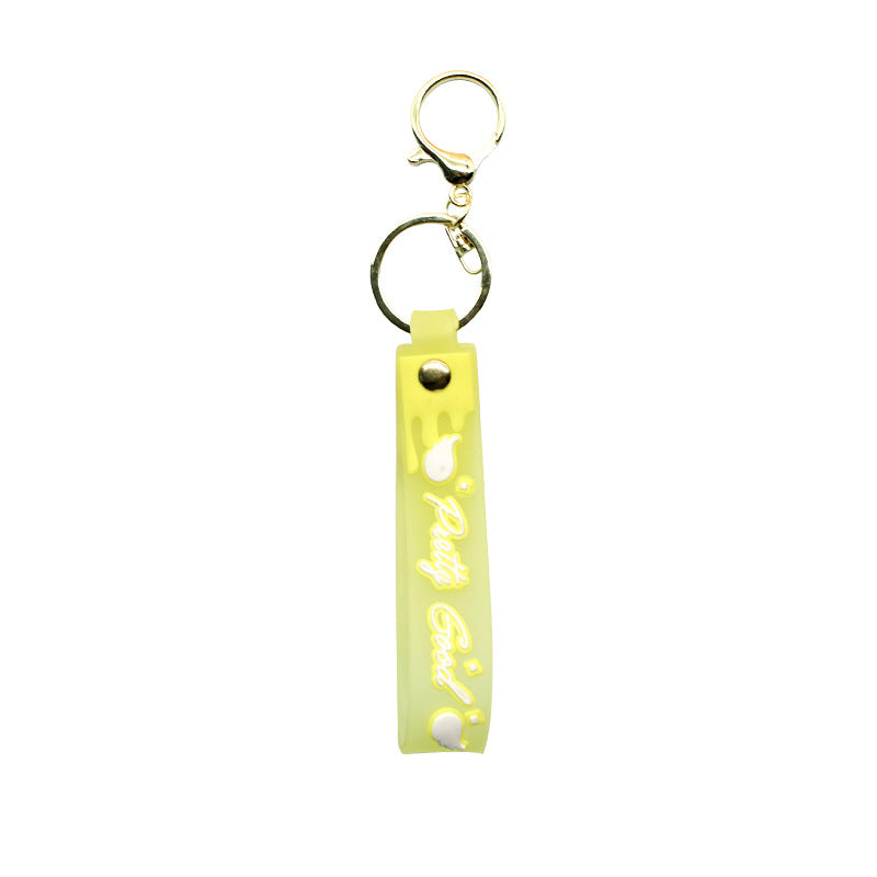 Unisex keychain made of high-quality silicone with playful design Kalsten