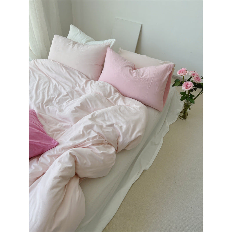 Comfort pillow with breathable cover and shape-retaining filling