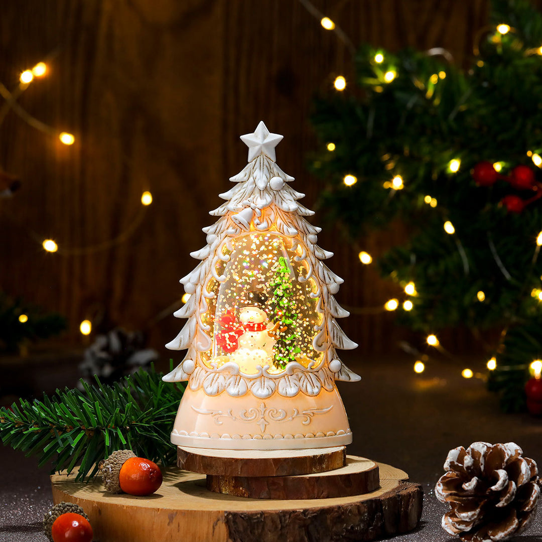 LED Illuminated Holiday Snow Globe Decoration Kalsten