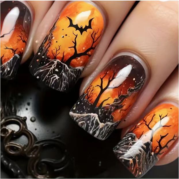 Creative Halloween-Themed Nail Art Set Kalsten