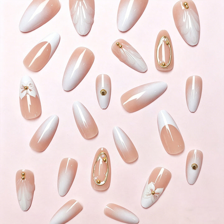 Floral Elegance Press-On Nail Tips Kalsten