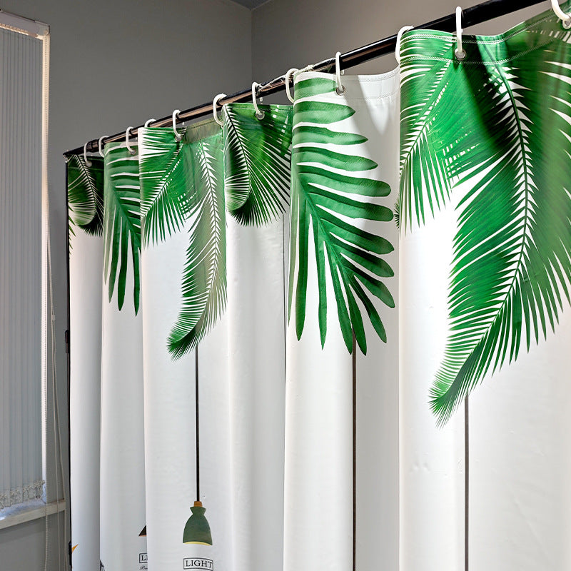 Tropical-Inspired Botanical Shower Curtain Kalsten